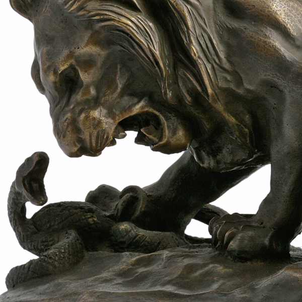 Sculpture: The Lion and the serpent