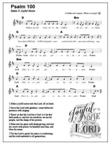 Psalm 100 – Music Minister